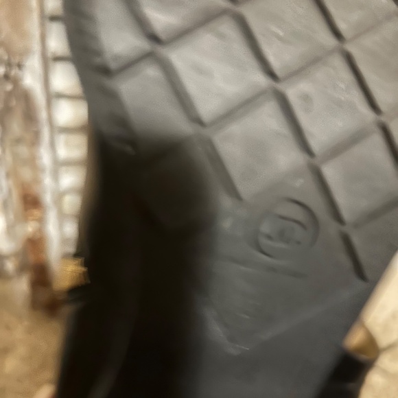 Chanel ankle boots logo/ double gold zippers 39 with logos. Wood heel - Picture 8 of 14